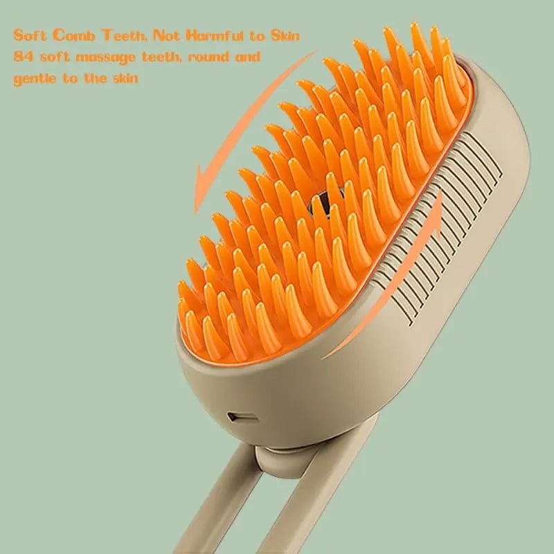 Spray & Groom Brush V2. 3 in 1 Cat Brush with One-Button Ease - YourCatNeeds